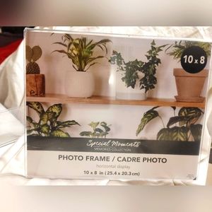 NWT SET OF 2 10X8 ACRYLIC CLEAR PHOTO FRAME SIGN DOCUMENT HOLDER